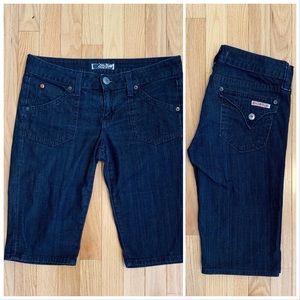 Hudson Flap Pocket Dark Wash Bermuda Shorts 29
